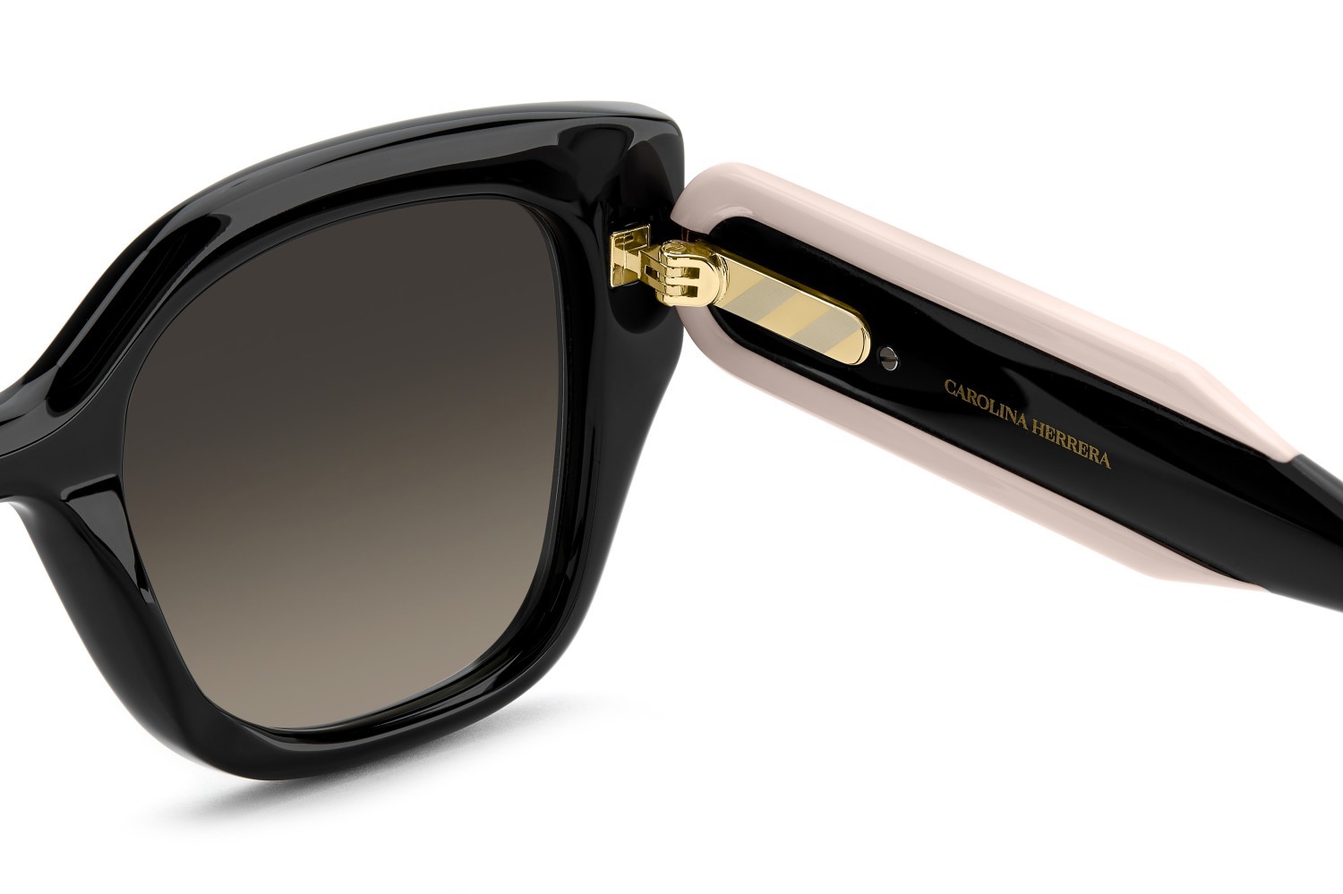 Occhiali da sole Carolina Herrera Her 0312/S 208073 3H2 HA colore black pink forma quadrato lenti brown shaded