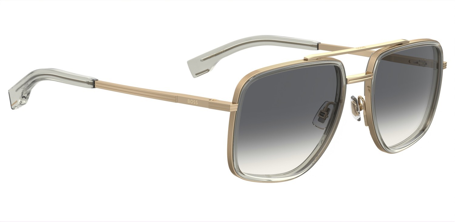 Sonnenbrillen Hugo Boss 1777/V 208075 FT3 1I farbe grey gold form quadratisch gläser brown sol-x