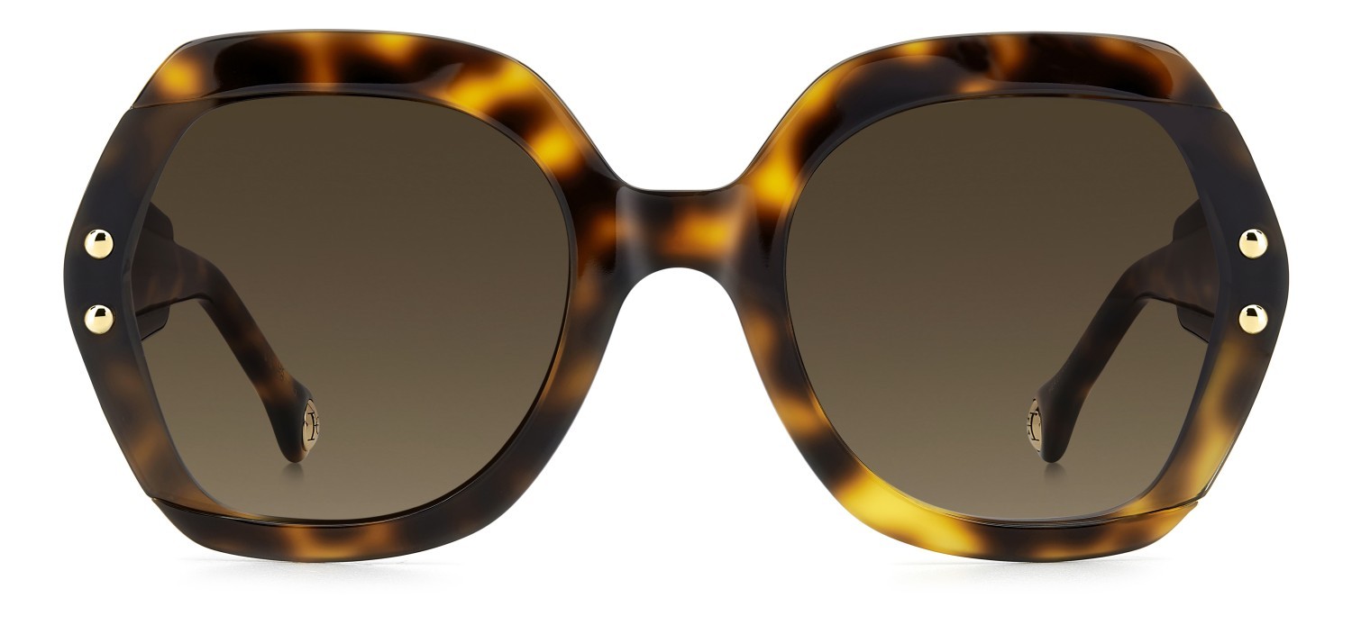 Occhiali da sole Carolina Herrera Her 0314/G 208076 086 HA colore havana forma quadrato lenti brown shaded