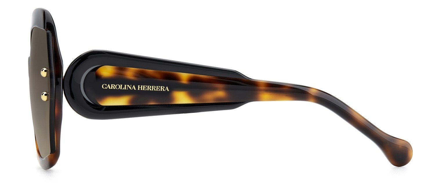 Occhiali da sole Carolina Herrera Her 0314/G 208076 086 HA colore havana forma quadrato lenti brown shaded