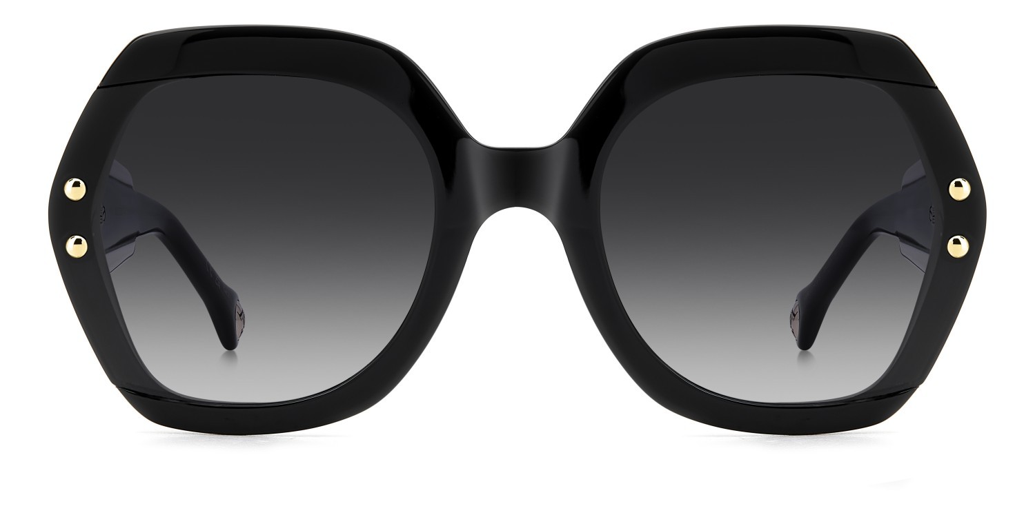 Occhiali da sole Carolina Herrera Her 0314/G 208076 3H2 9O colore black pink forma quadrato lenti dark grey shaded