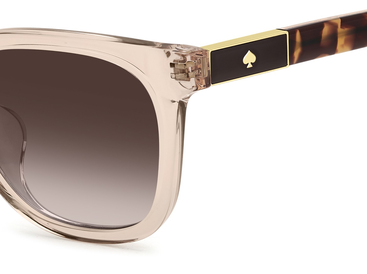 Occhiali da sole Kate Spade Ks Jorja 2/F 208081 733 HA colore peach forma quadrato lenti brown shaded