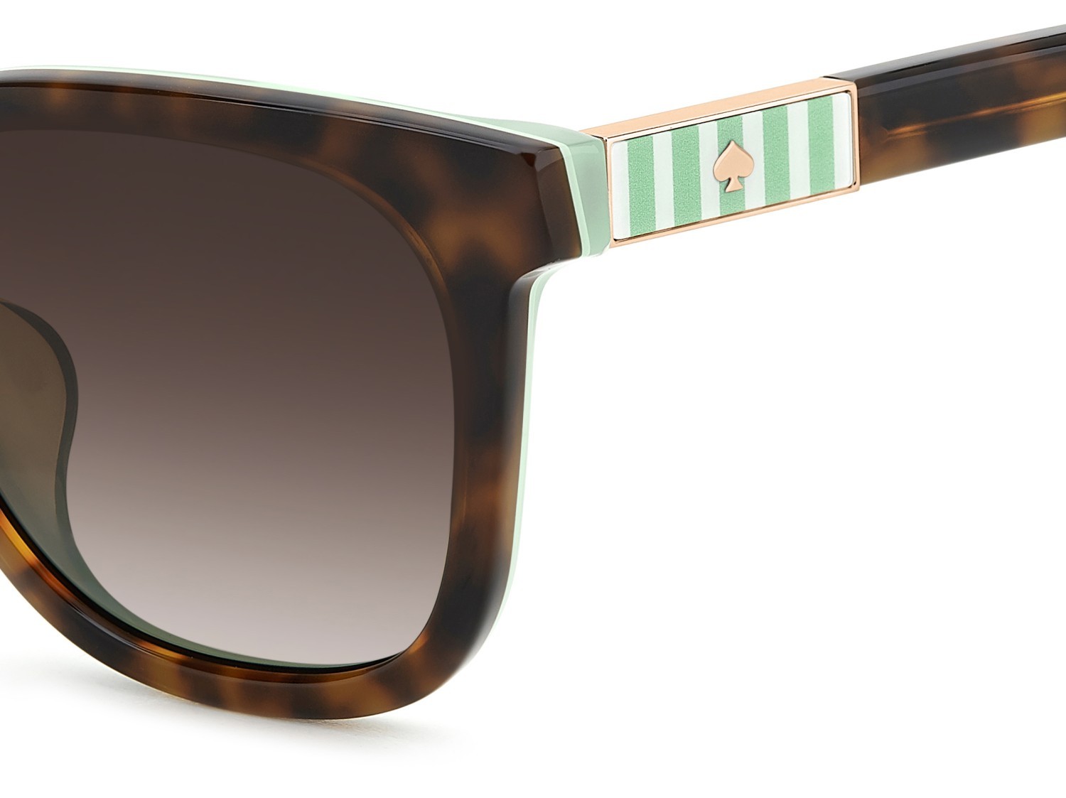 Sunglasses Kate Spade Ks Jorja 2/F 208081 PHW LA color havana green shape square lenses brown shaded polarized