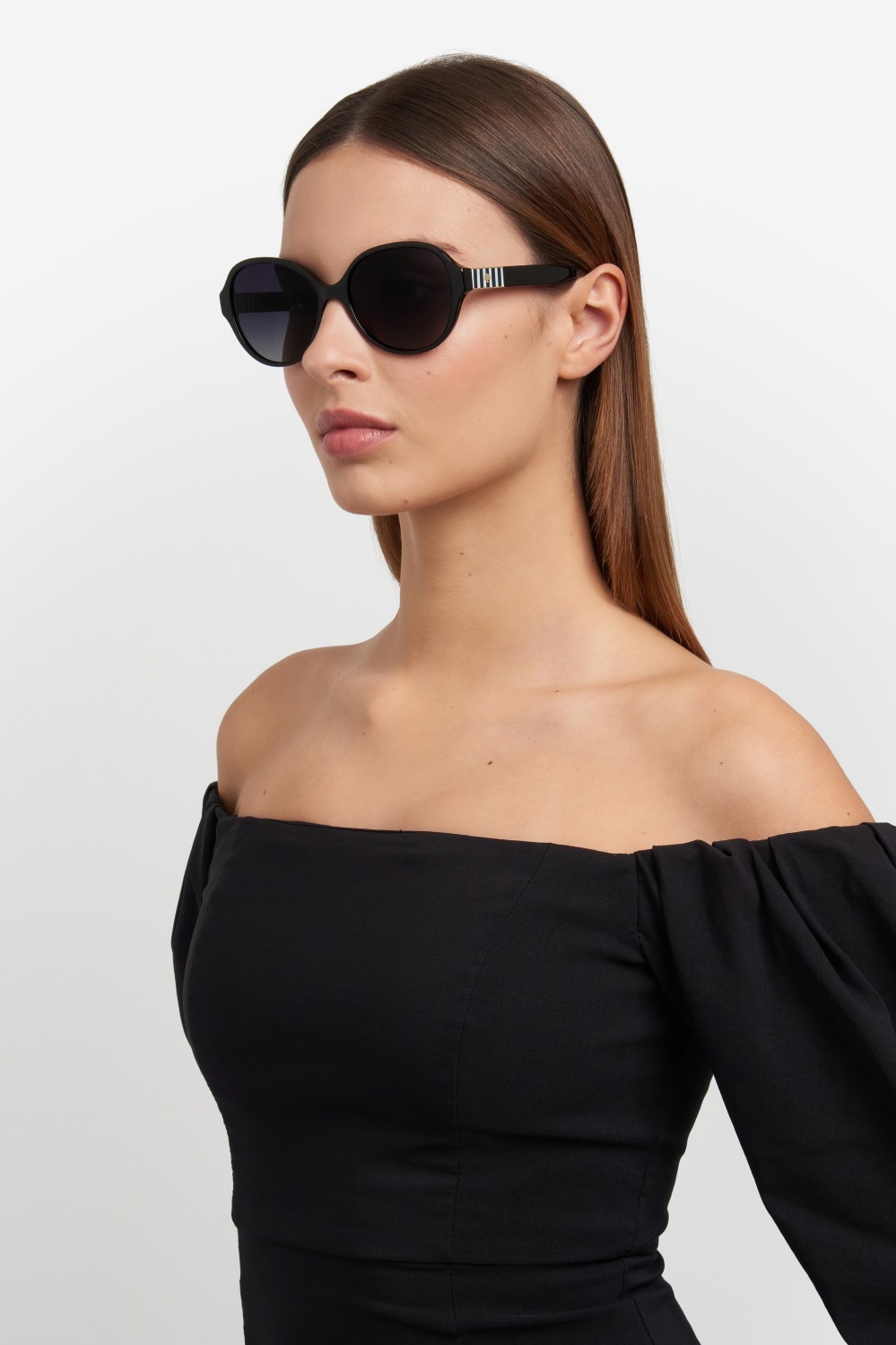 Sunglasses Kate Spade Ks Emalie 2/G 208088 807 9O color black shape oval lenses dark grey shaded