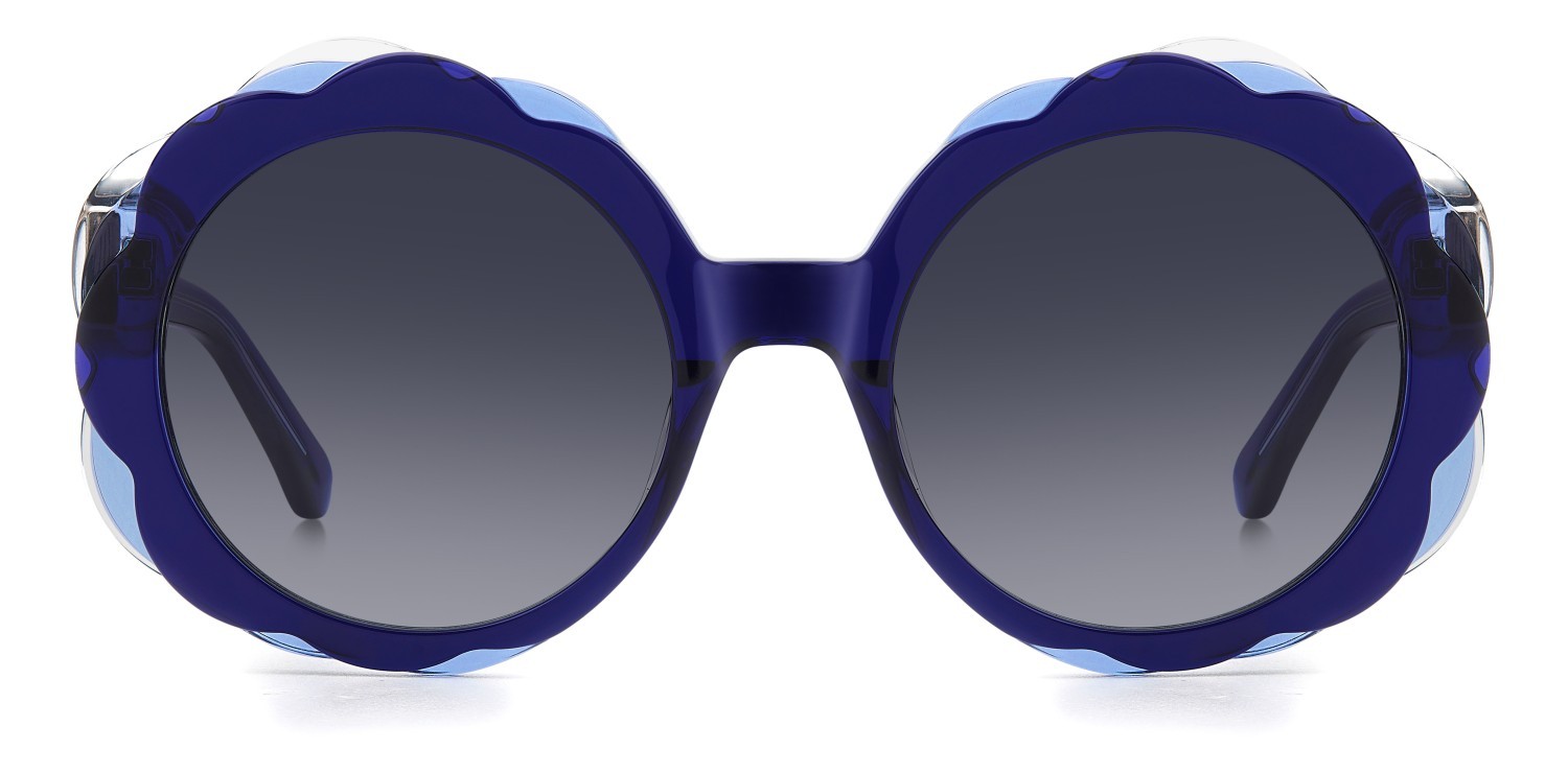 Sonnenbrillen Kate Spade Ks Vivi 2/G 208090 PJP 9O farbe blue form rund gläser dark grey shaded