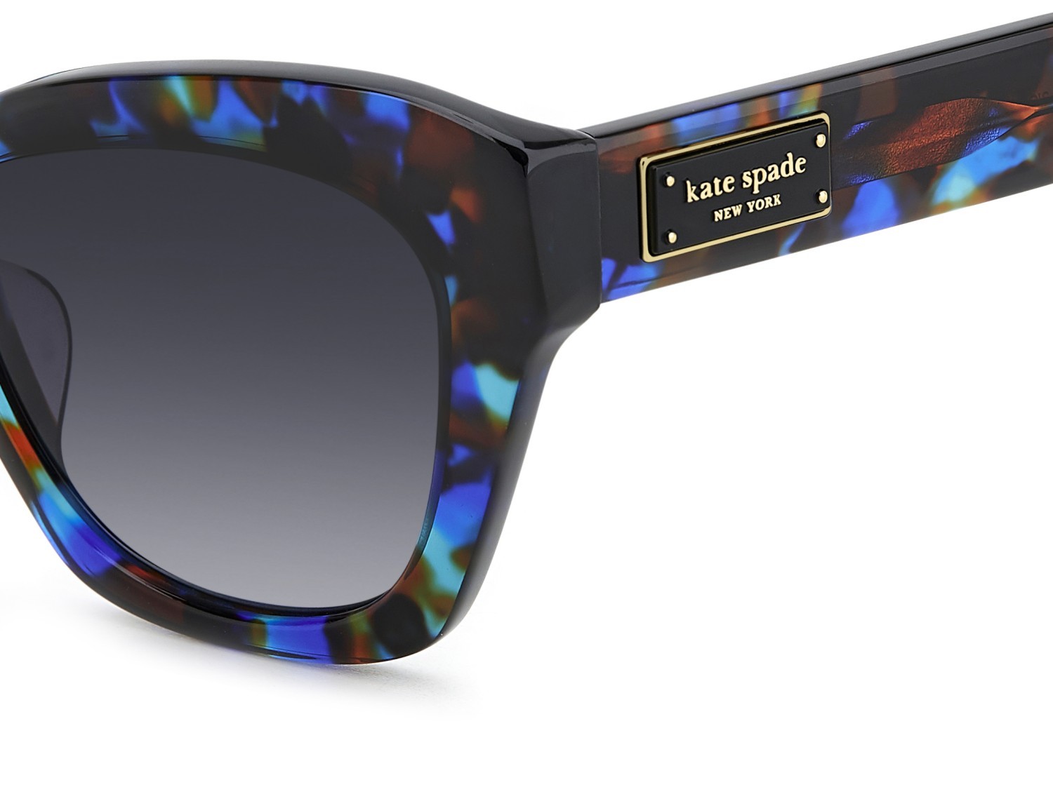 Sunglasses Kate Spade Ks Daina 2/G 208091 JBW 9O color blue havana shape cat eye lenses dark grey shaded
