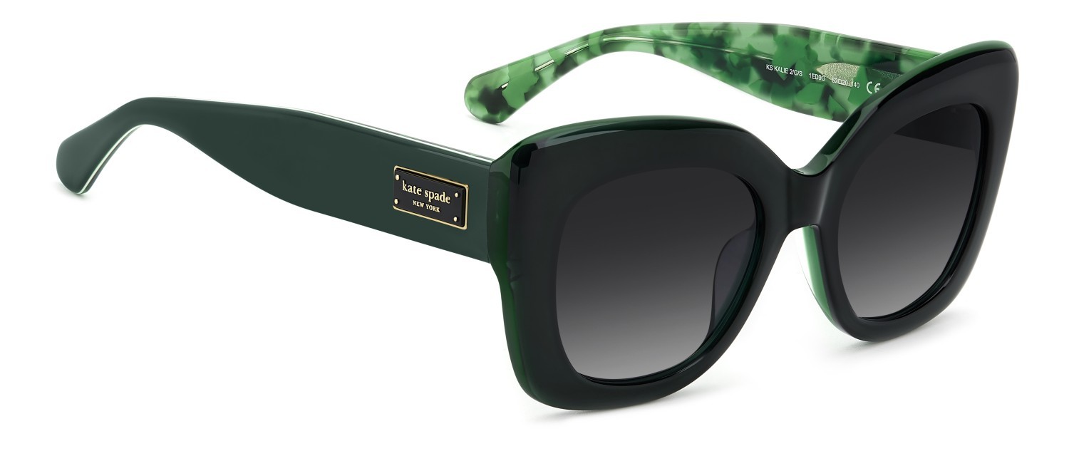 Sunglasses Kate Spade Ks Kalie 2/G 208092 1ED 9O color green shape square lenses dark grey shaded