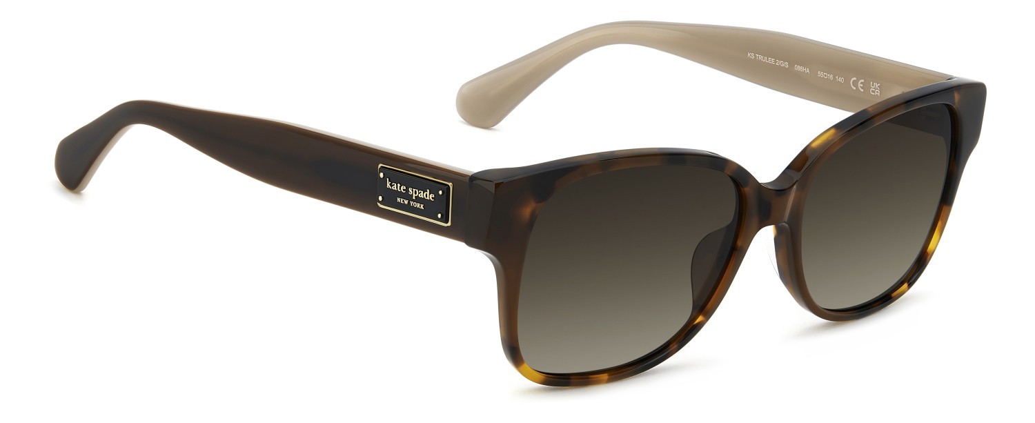 Sunglasses Kate Spade Ks Trulee 2/G 208093 086 HA color havana shape square lenses brown shaded
