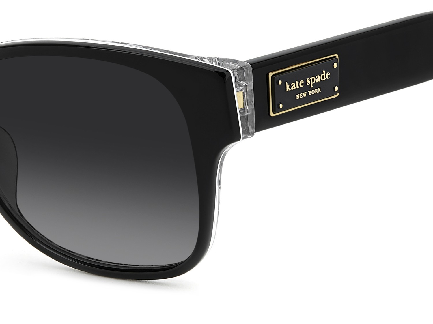 Sunglasses Kate Spade Ks Trulee 2/G 208093 807 WJ color black shape square lenses grey shaded polarized