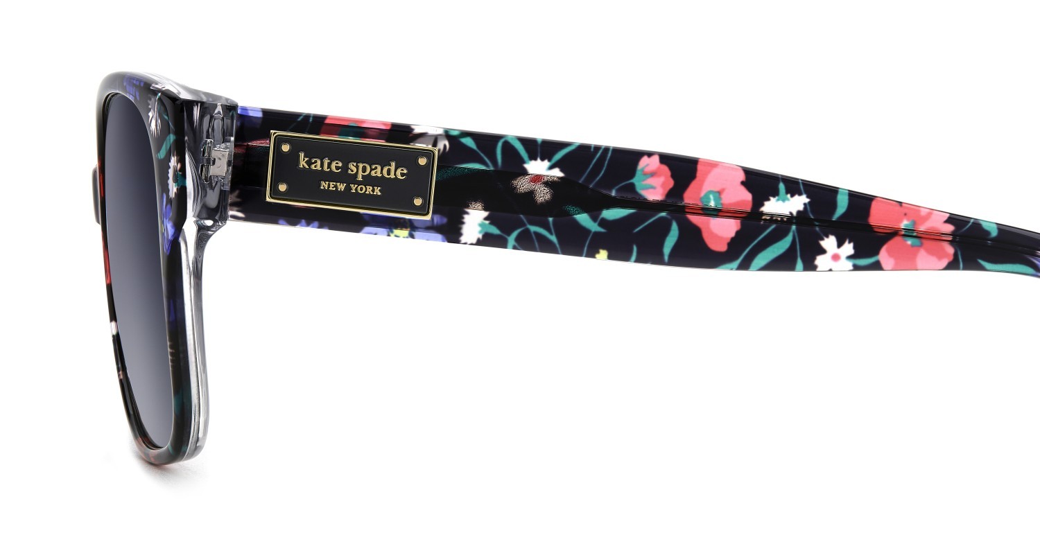 Sunglasses Kate Spade Ks Trulee 2/G 208093 SDK 9O color black multicolor shape square lenses dark grey shaded