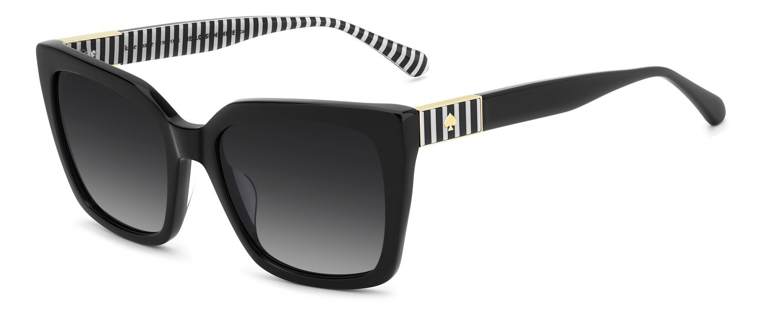 Sunglasses Kate Spade Ks Lilah 2/G 208094 807 9O color black shape square lenses dark grey shaded