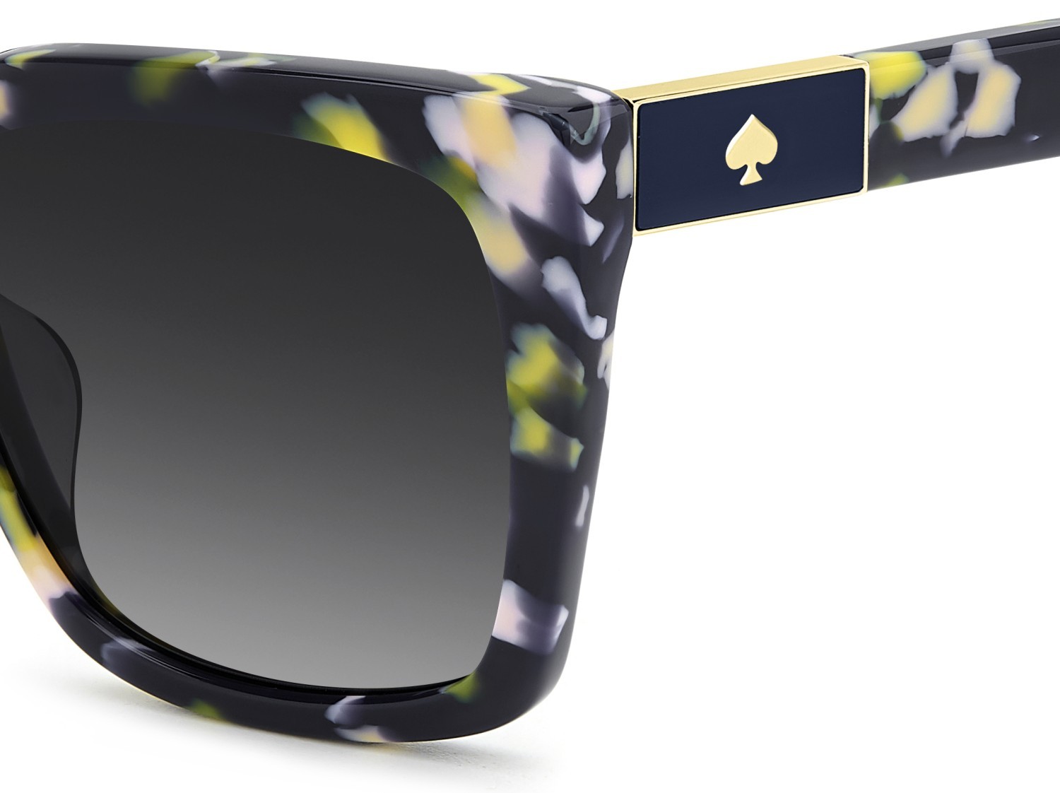 Sunglasses Kate Spade Ks Lilah 2/G 208094 SDK WJ color black multicolor shape square lenses grey shaded polarized