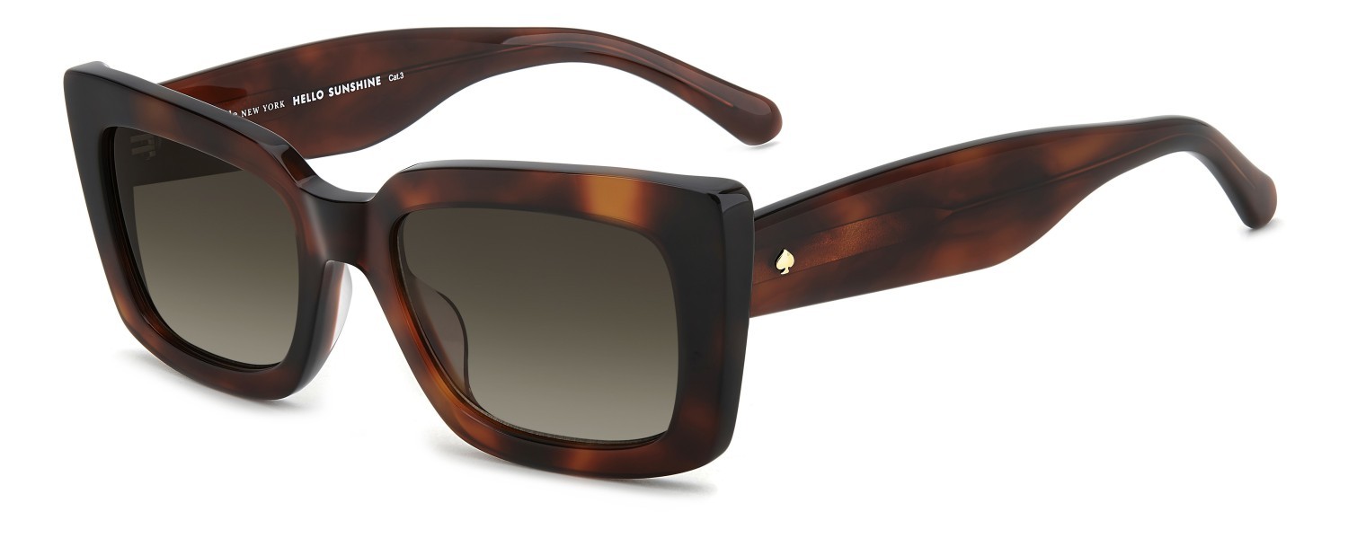 Occhiali da sole Kate Spade Ks Cailin 2/S 208096 086 HA colore havana forma rettangolare lenti brown shaded