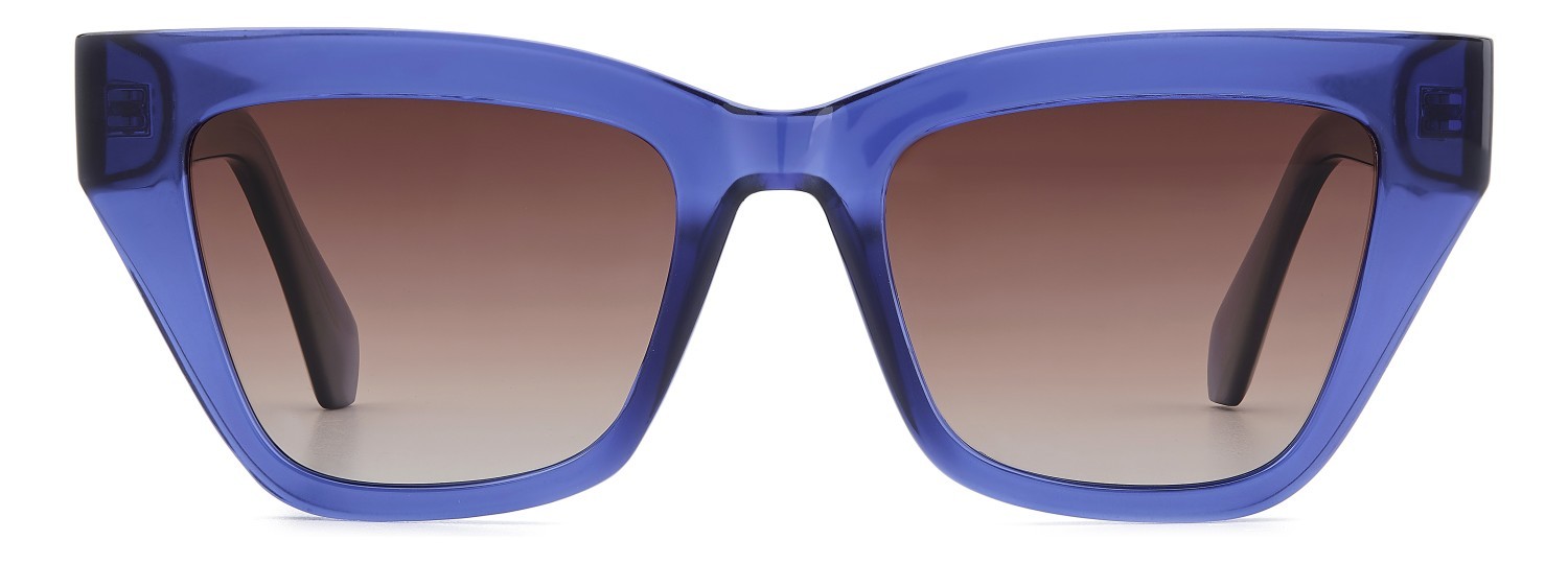 Sunglasses Privé Revaux Sun State/S 208119 WOI MF color blue violet shape cat eye lenses violet mirror polarized