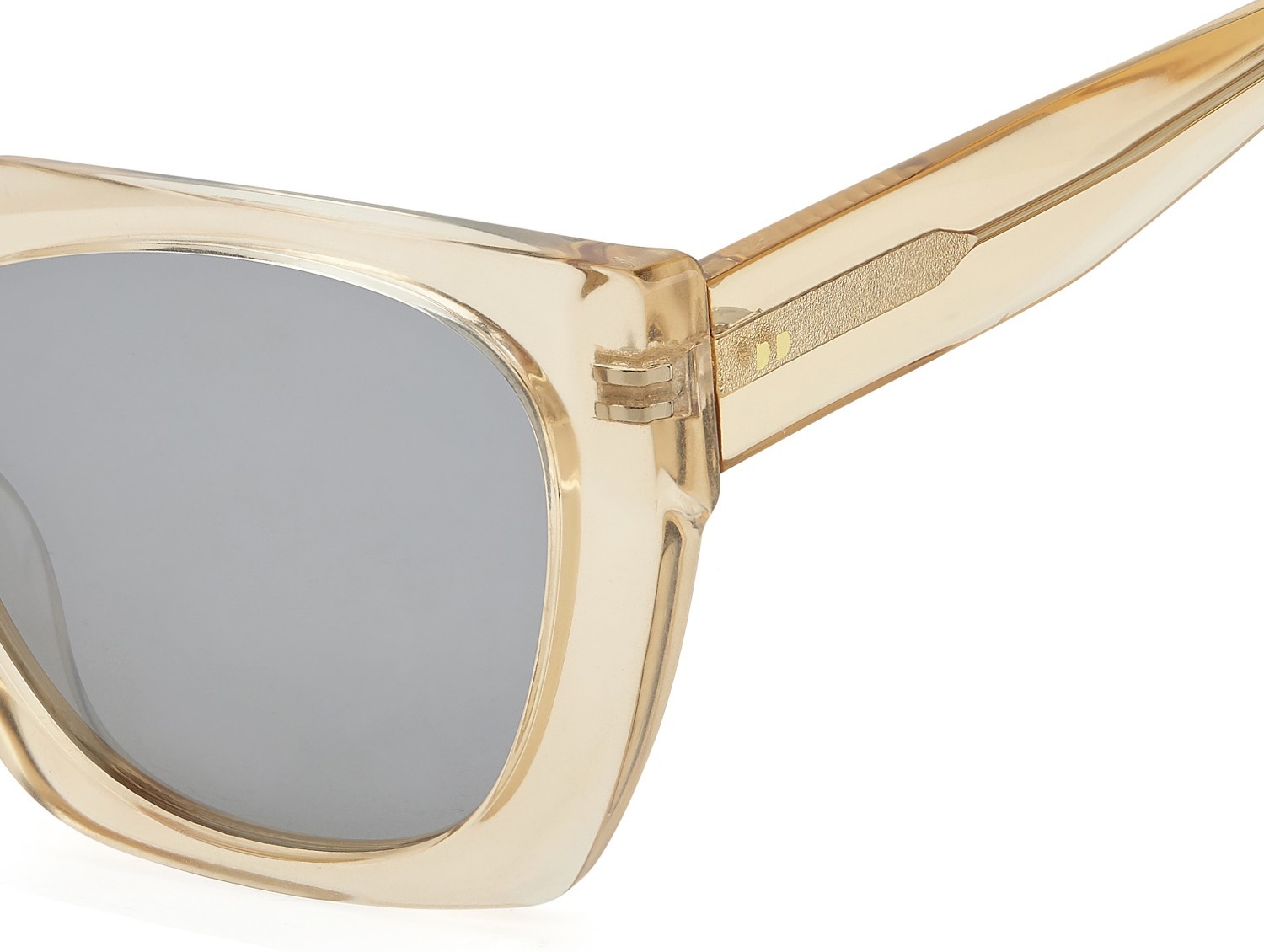 Sunglasses Privé Revaux Tropic Nights/S 208120 3DV XN color crystal pink shape square lenses platinum polarized