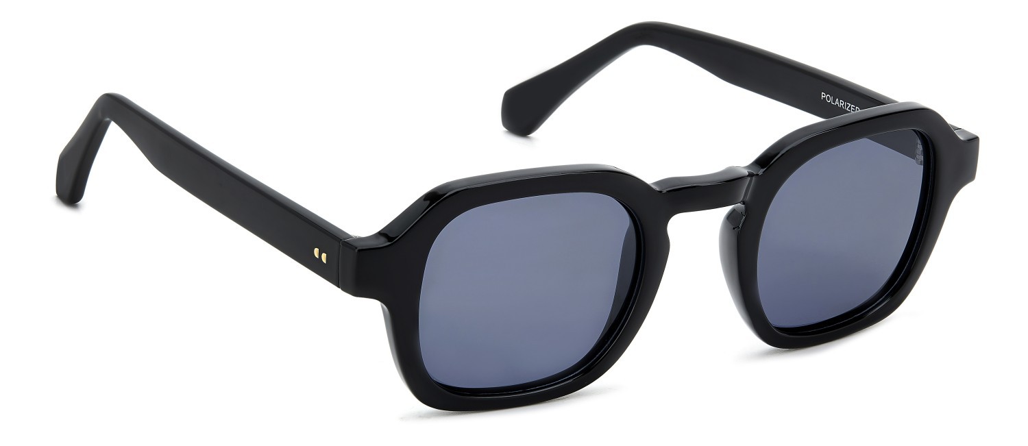 Sunglasses Privé Revaux Lift Off/S 208123 807 M9 color black shape square lenses grey polarized