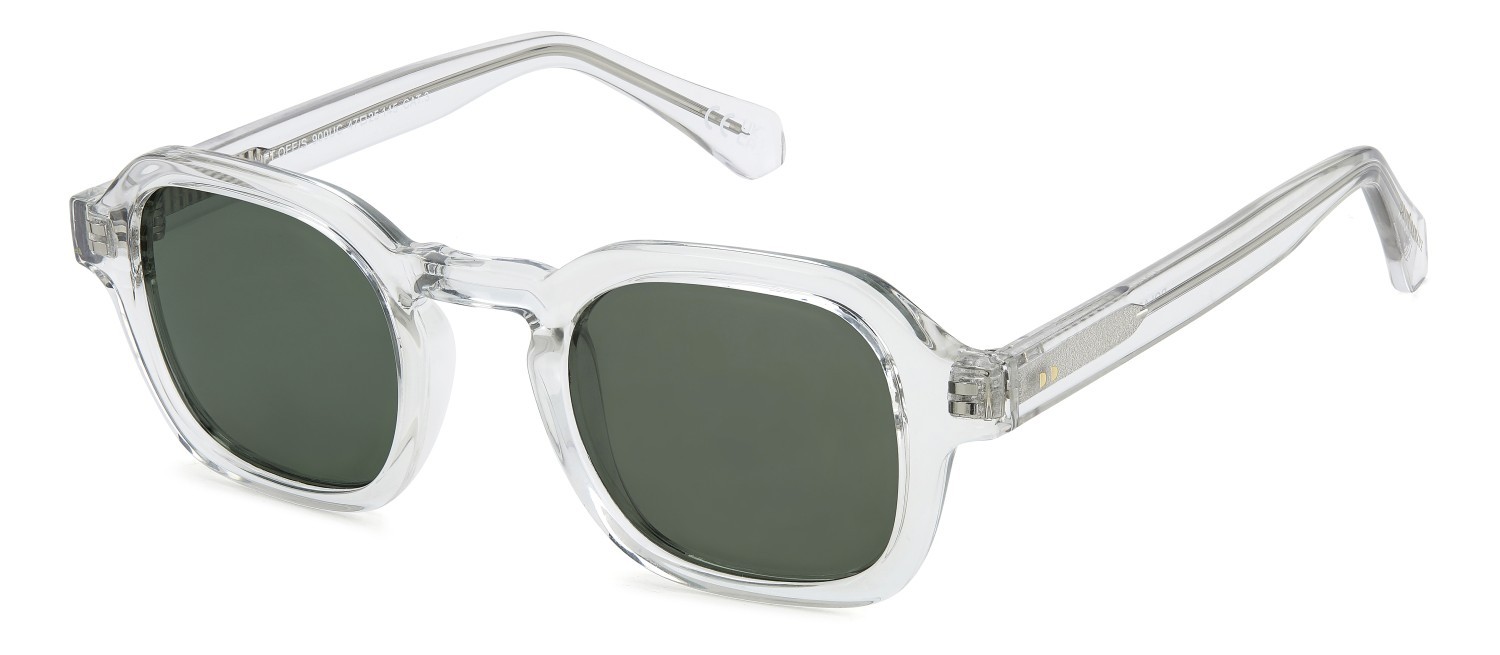 Sunglasses Privé Revaux Lift Off/S 208123 900 UC color crystal shape square lenses green polarized