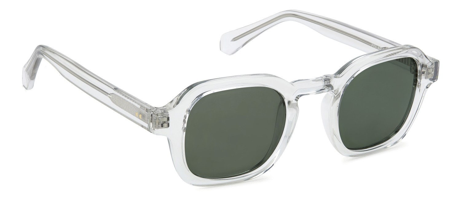 Sunglasses Privé Revaux Lift Off/S 208123 900 UC color crystal shape square lenses green polarized
