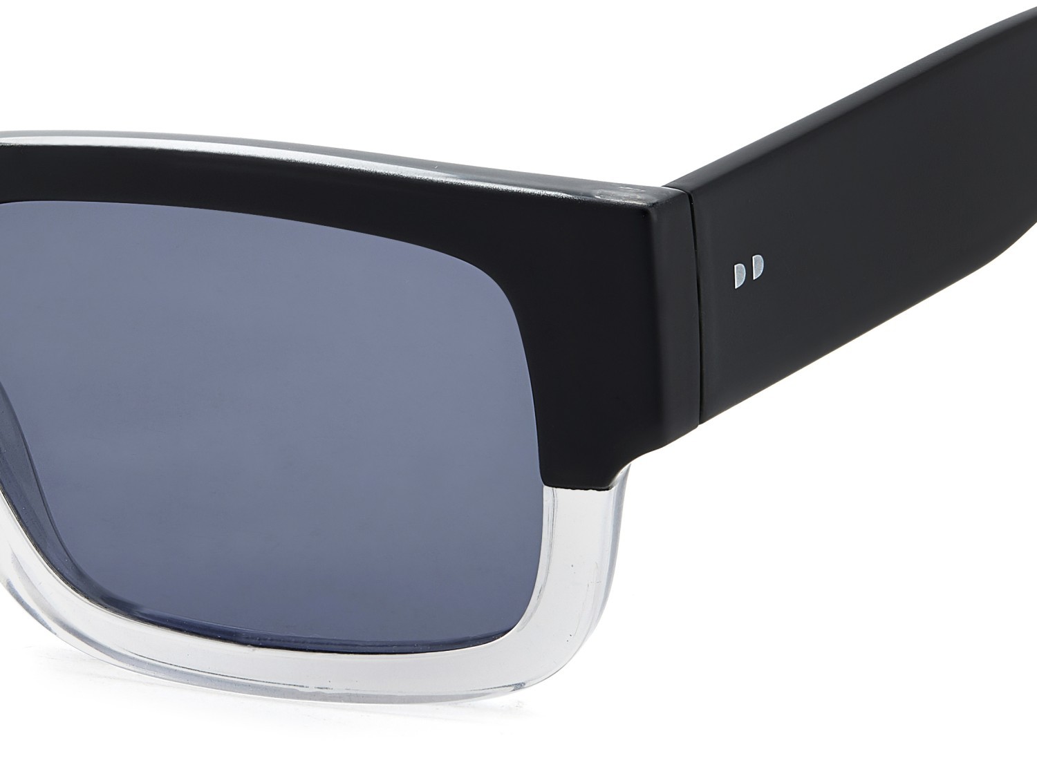 Sunglasses Privé Revaux Must Sea/S 208127 7C5 M9 color black crystal shape rectangle lenses grey polarized