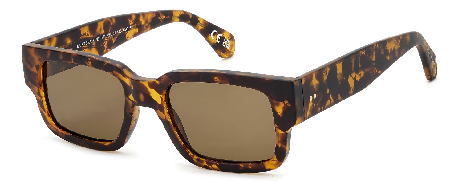 Sunglasses Privé Revaux Must Sea/S 208127 N9P SP color matte havana shape rectangle lenses bronze polarized
