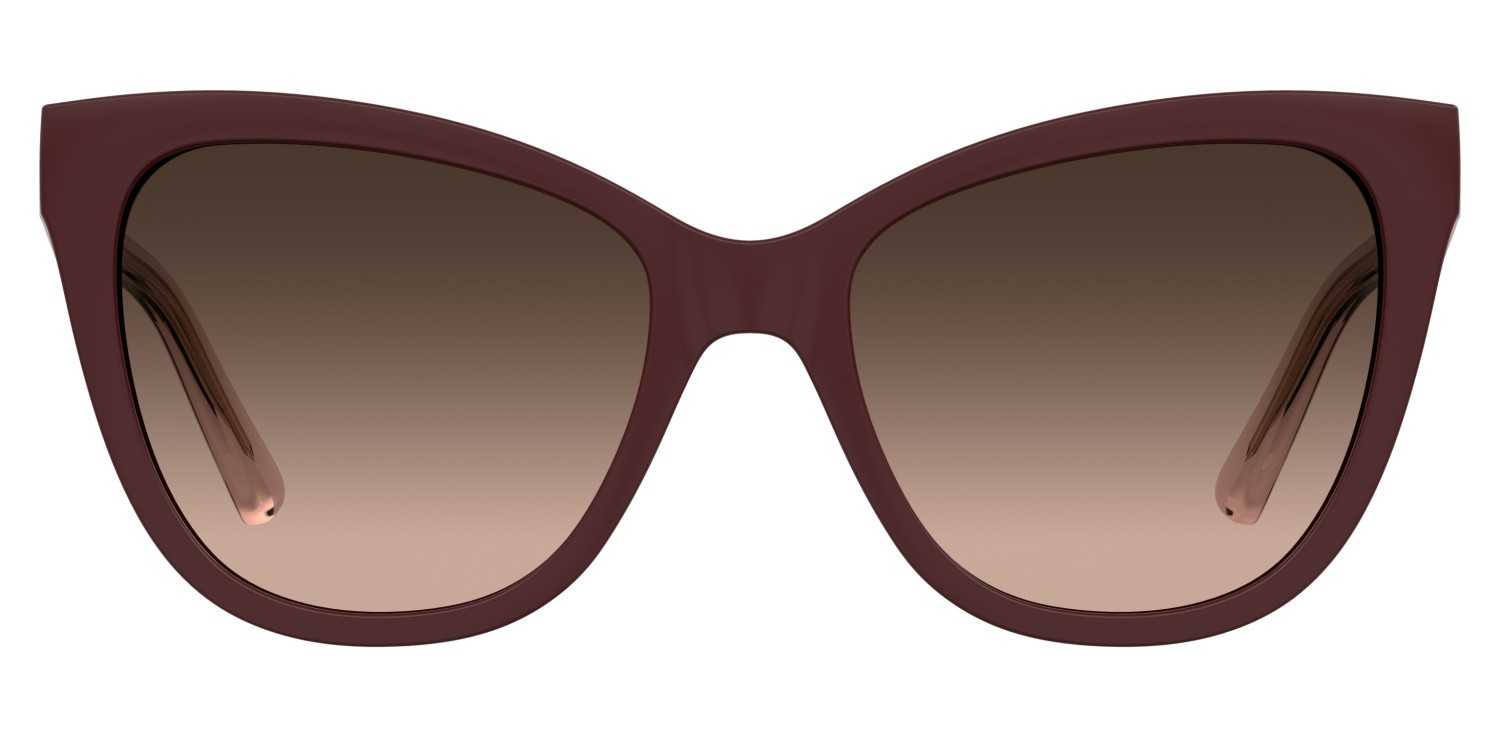 Occhiali da sole Moschino Love Mol097/S 208134 LHF HA colore burgundy 2 forma cat eye lenti brown shaded