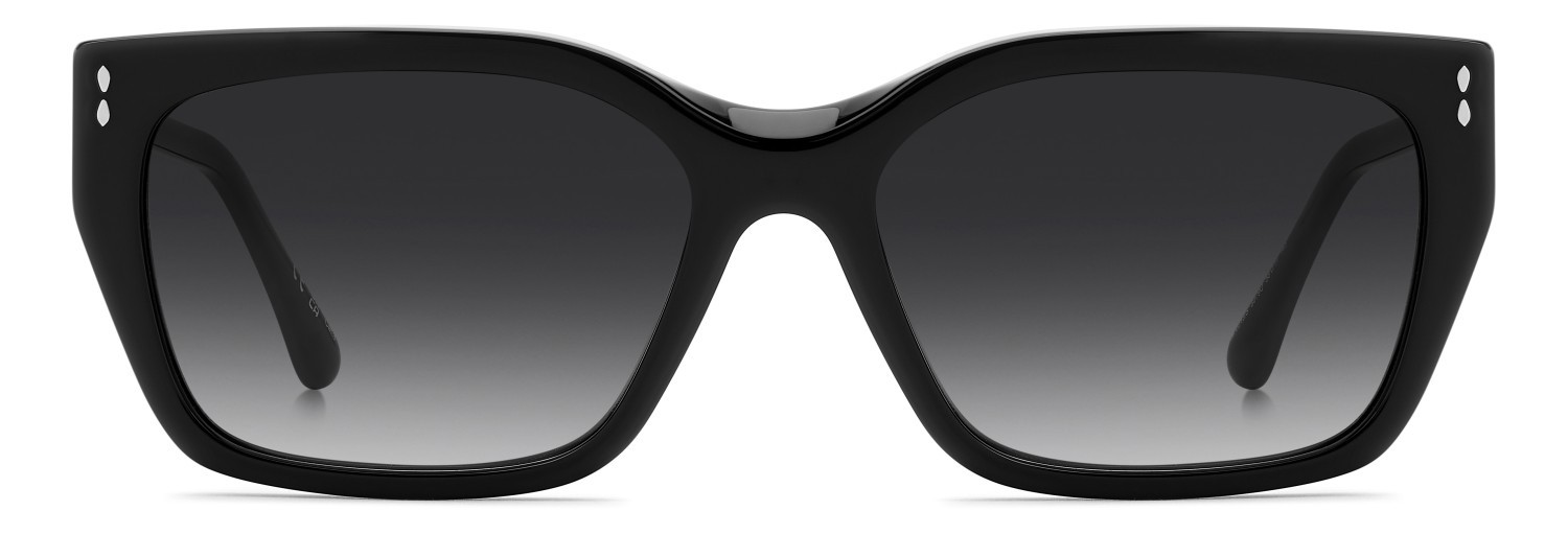Sunglasses Isabel Marant Im 0218/S 208135 807 9O color black shape rectangle lenses dark grey shaded