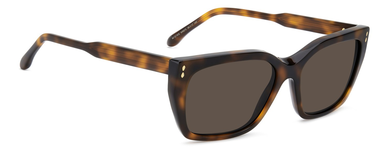 Sunglasses Isabel Marant Im 0218/S 208135 WR9 70 color brown havana shape rectangle lenses brown
