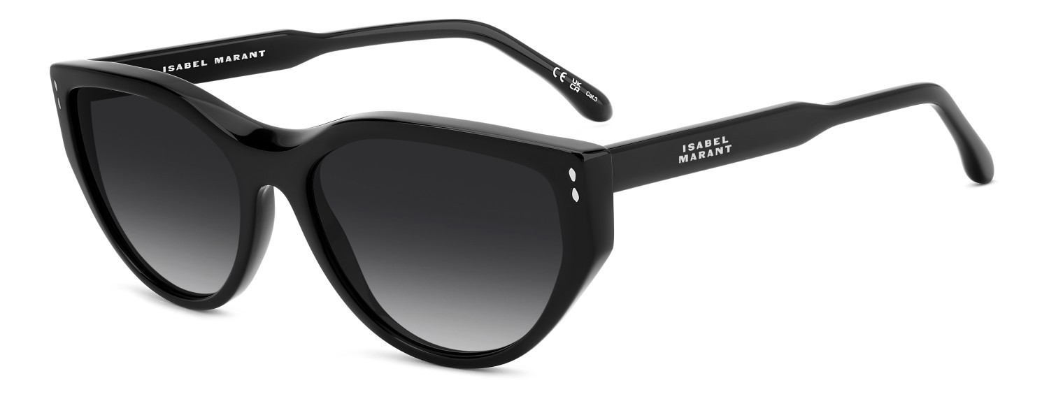 Sunglasses Isabel Marant Im 0217/S 208136 807 9O color black shape cat eye lenses dark grey shaded