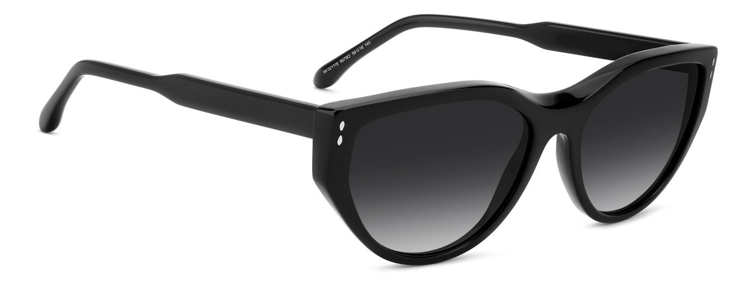 Sunglasses Isabel Marant Im 0217/S 208136 807 9O color black shape cat eye lenses dark grey shaded