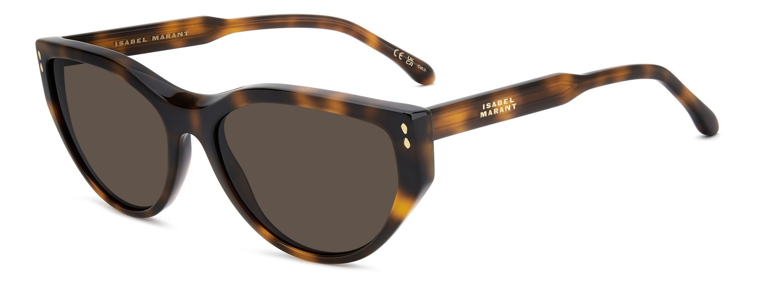 Sunglasses Isabel Marant Im 0217/S 208136 WR9 70 color brown havana shape cat eye lenses brown