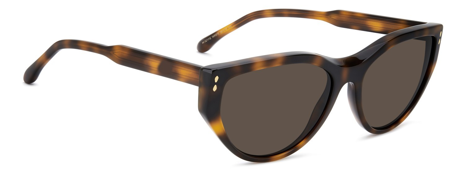 Sunglasses Isabel Marant Im 0217/S 208136 WR9 70 color brown havana shape cat eye lenses brown