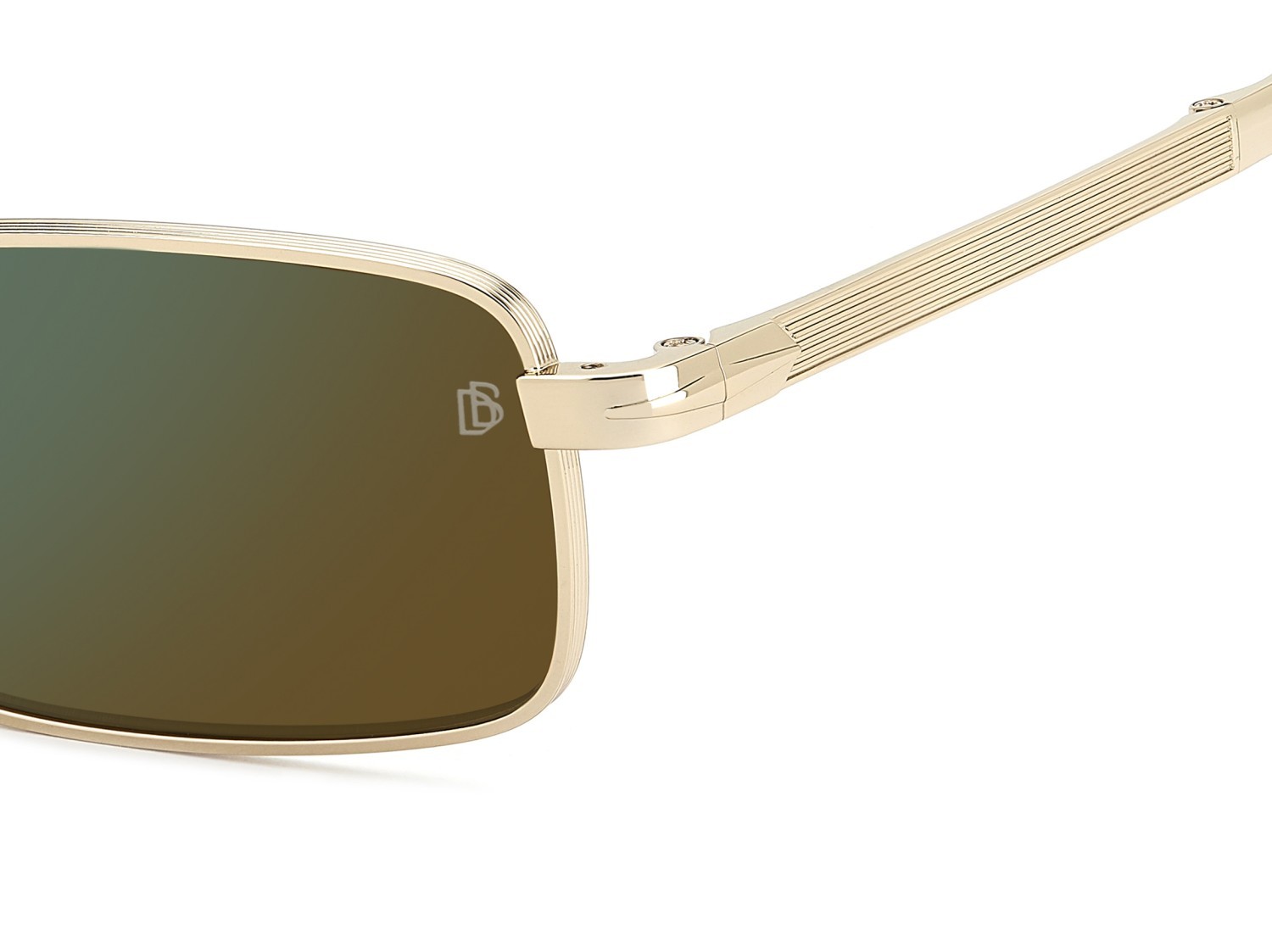 Occhiali da sole David Beckham Db 99/ORIGAMI 208139 RHL MT colore gold black 2 forma rettangolare lenti green mirror
