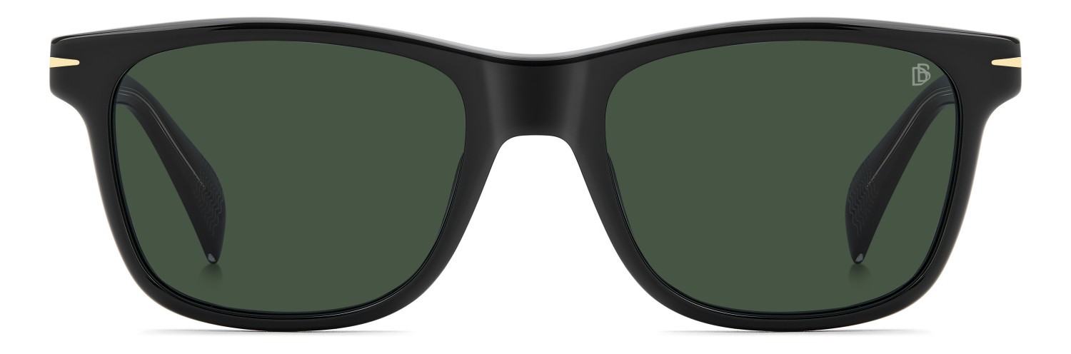 Sunglasses David Beckham Db 1197/S 208140 807 QT color black shape rectangle lenses green