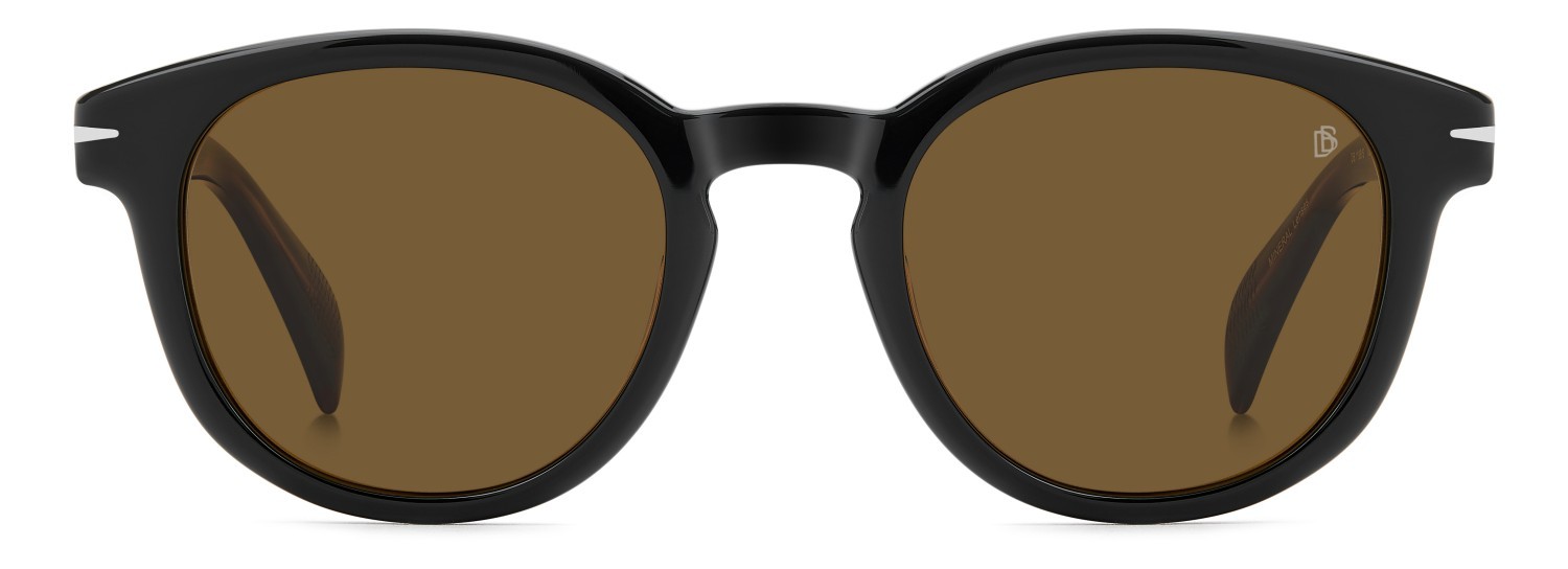 Sunglasses David Beckham Db 1198/S 208141 05K 2M color black striped brown shape pantos lenses brown antireflex