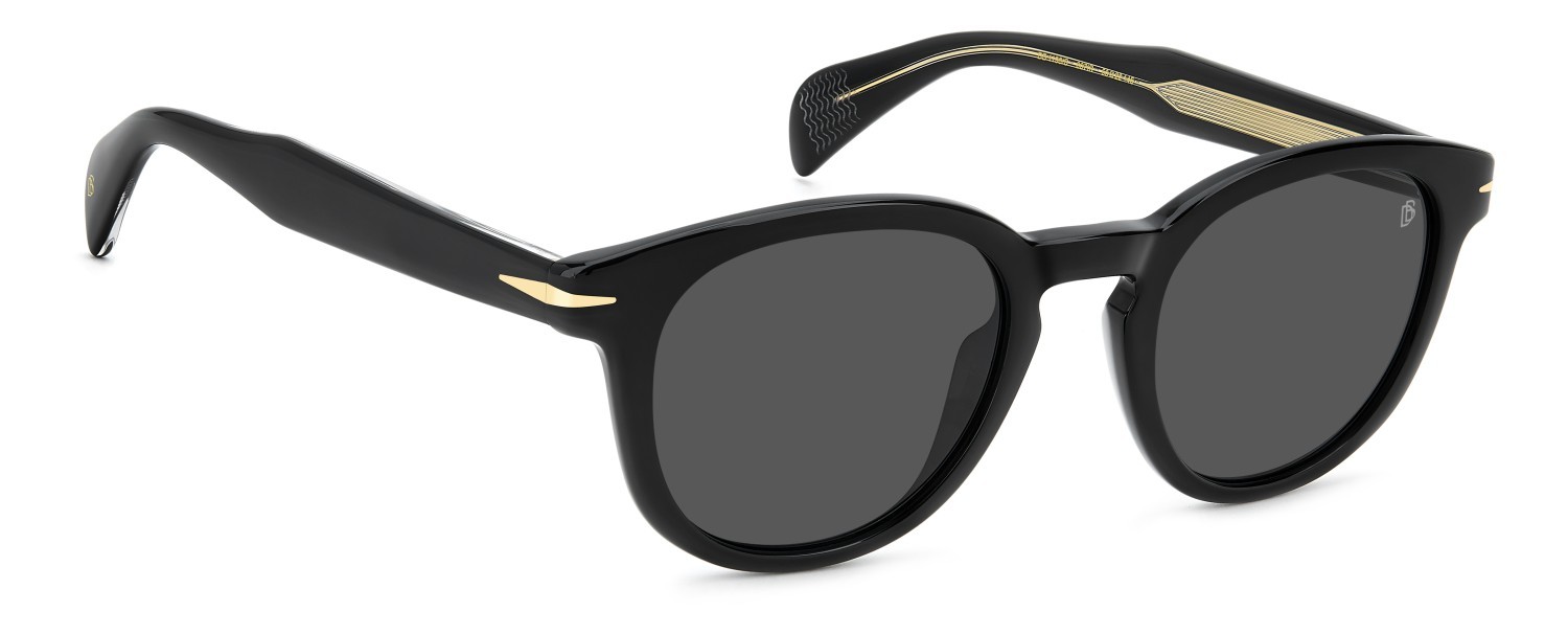 Sunglasses David Beckham Db 1198/S 208141 807 IR color black shape pantos lenses grey
