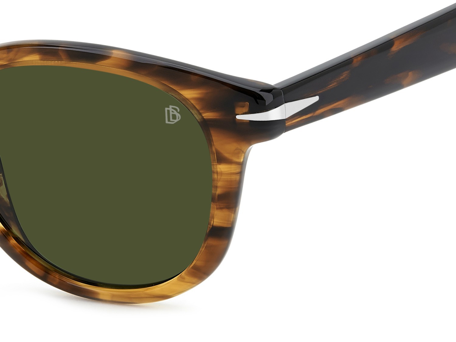 Sunglasses David Beckham Db 1198/S 208141 EX4 QT color brown horn shape pantos lenses green