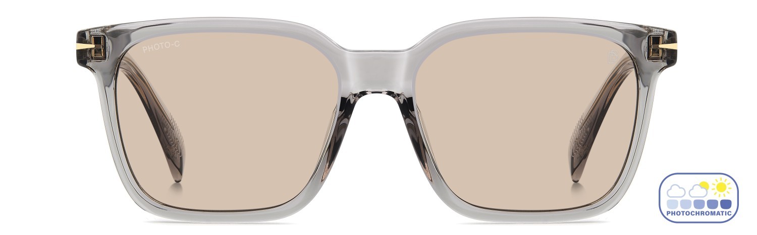 Sunglasses David Beckham Db 1199/G 208142 KB7 3O color grey shape square lenses nude photocromatic