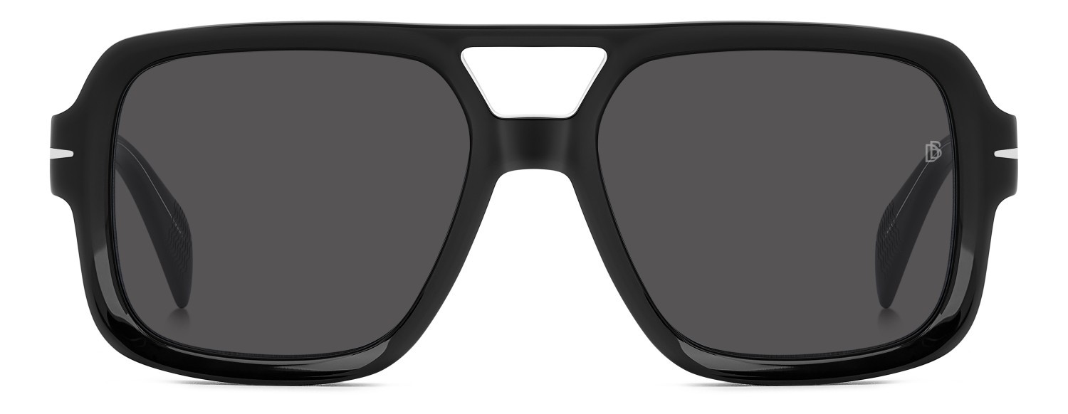 Occhiali da sole David Beckham Db 7151/S 208145 807 IR colore black forma quadrato lenti grey