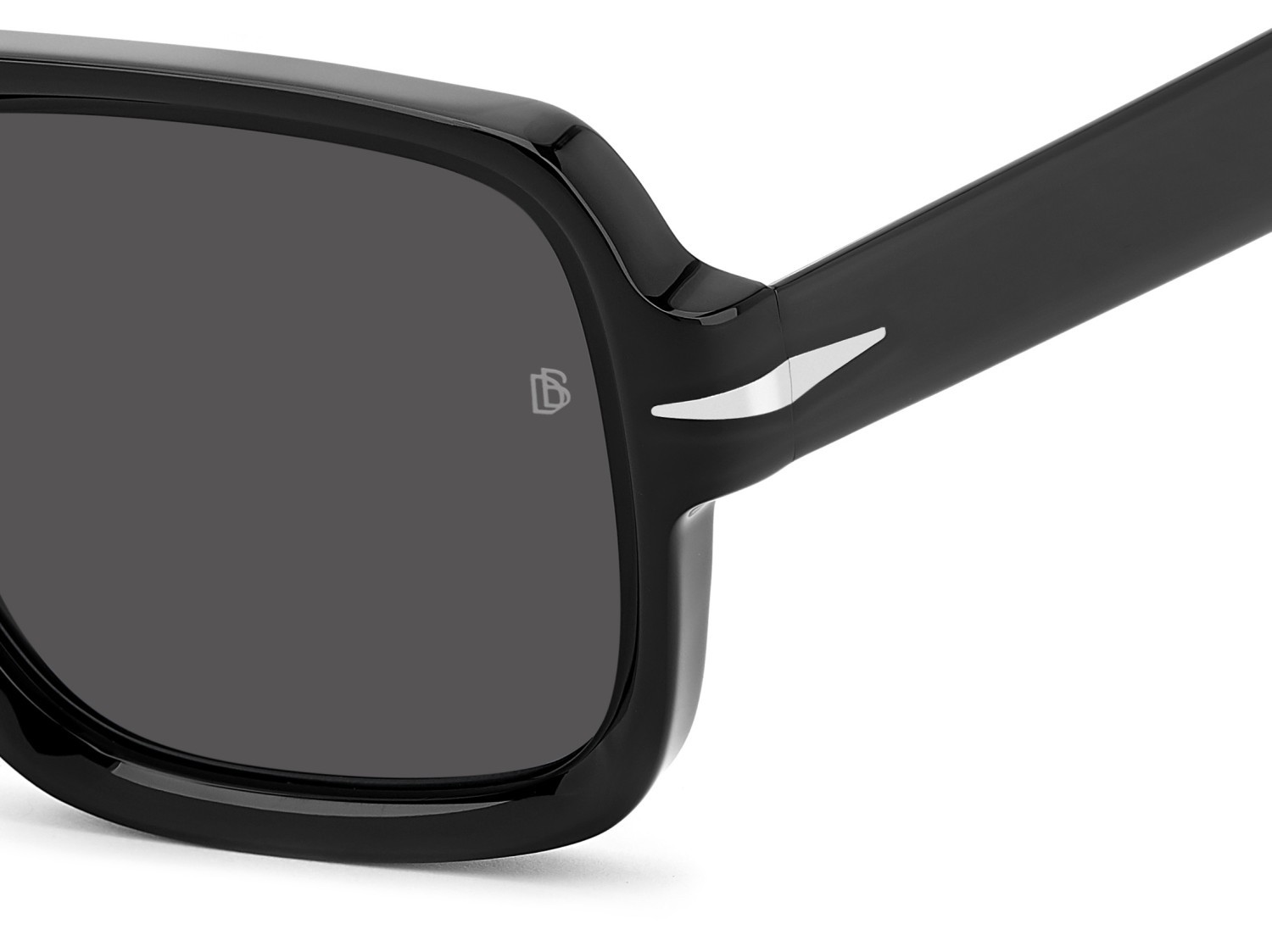 Occhiali da sole David Beckham Db 7151/S 208145 807 IR colore black forma quadrato lenti grey