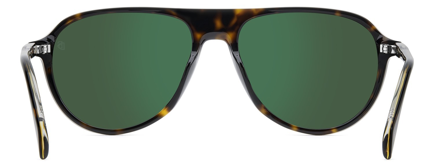 Sunglasses David Beckham Db 1200/S 208146 086 O7 color havana shape aviator lenses green lightgreen antireflex