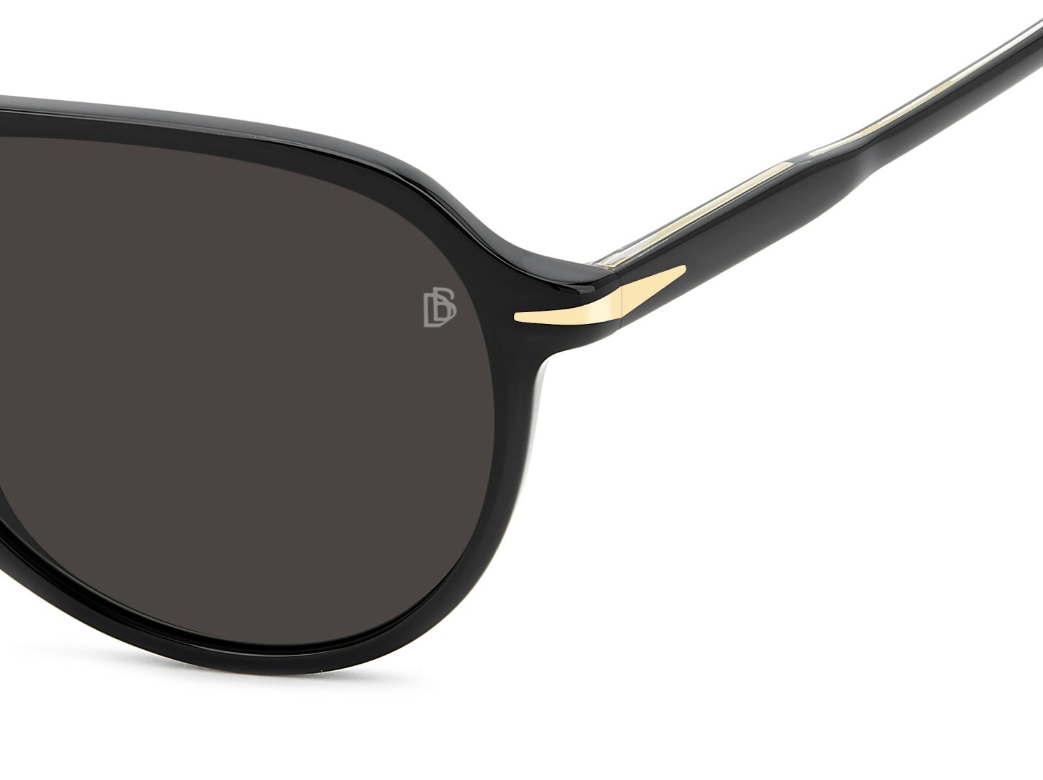 Sunglasses David Beckham Db 1200/S 208146 807 IR color black shape aviator lenses grey