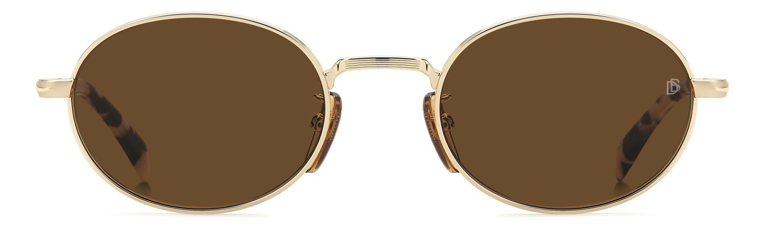 Sunglasses David Beckham Db 1196/S 208147 HM2 70 color gold honey havana shape oval lenses brown