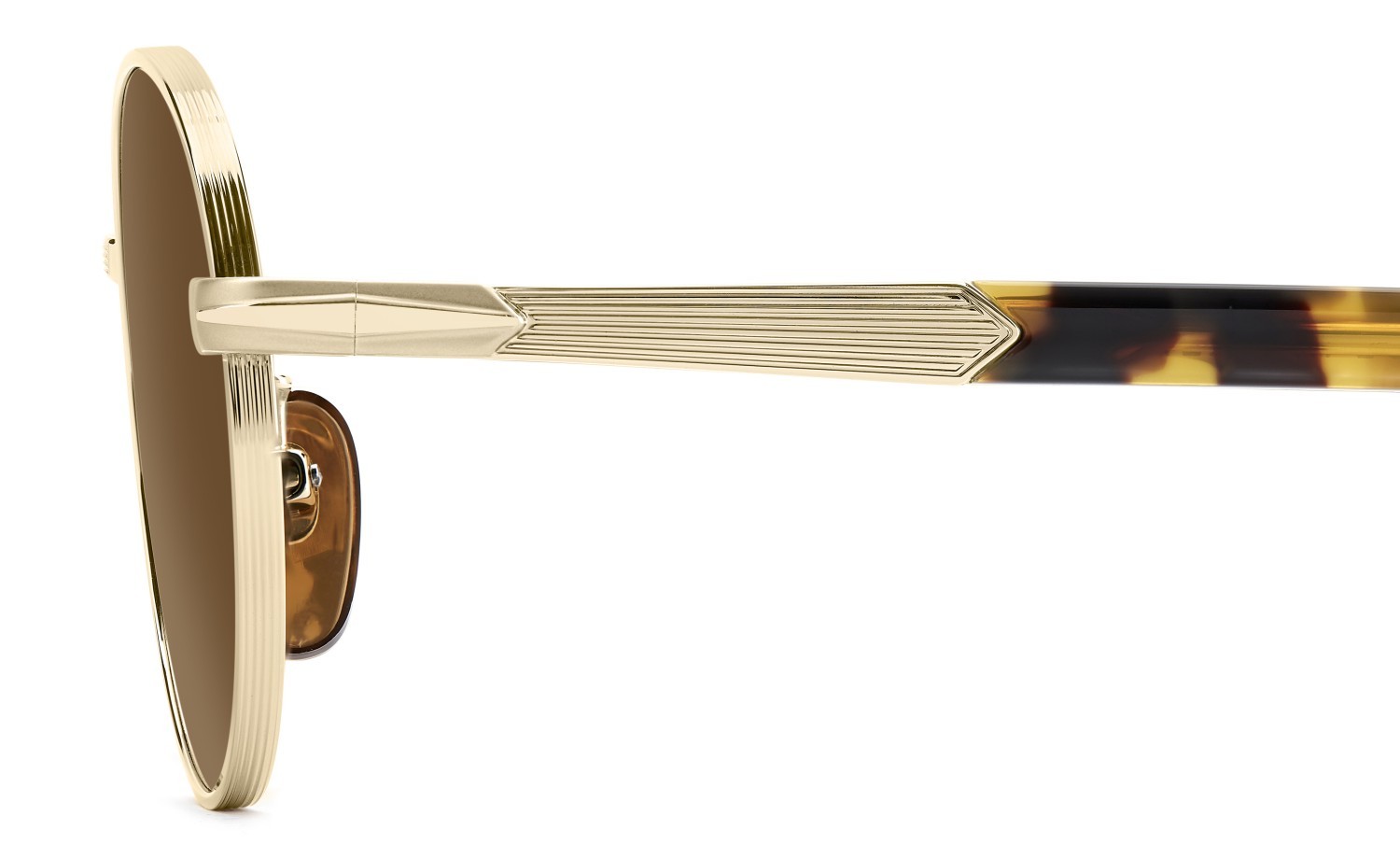 Sunglasses David Beckham Db 1196/S 208147 HM2 70 color gold honey havana shape oval lenses brown