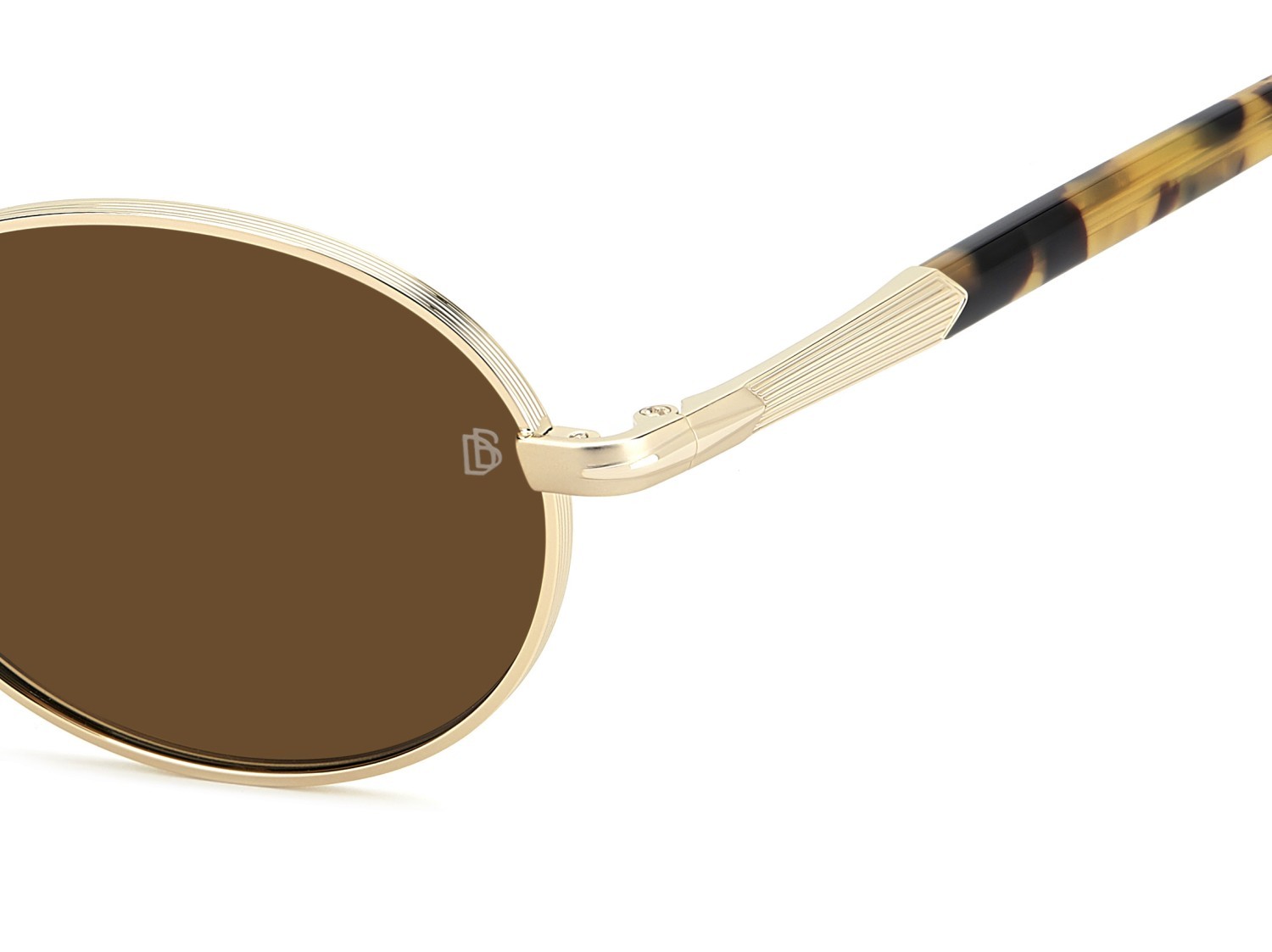 Sunglasses David Beckham Db 1196/S 208147 HM2 70 color gold honey havana shape oval lenses brown