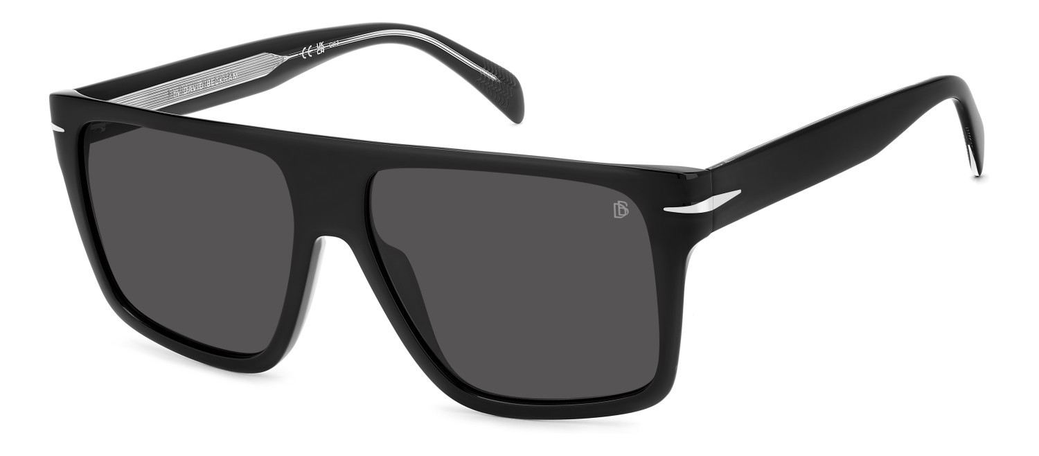 Sunglasses David Beckham Db 7149/S 208151 807 IR color black shape square lenses grey
