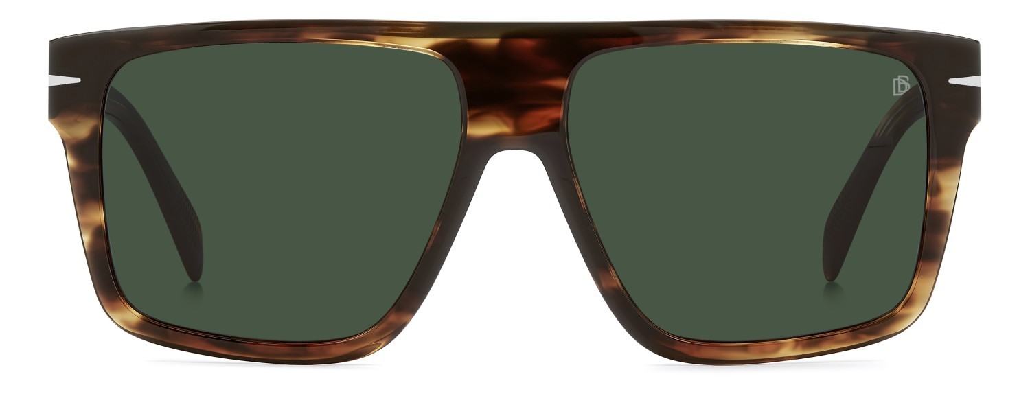 Sunglasses David Beckham Db 7149/S 208151 WR9 QT color brown havana shape square lenses green