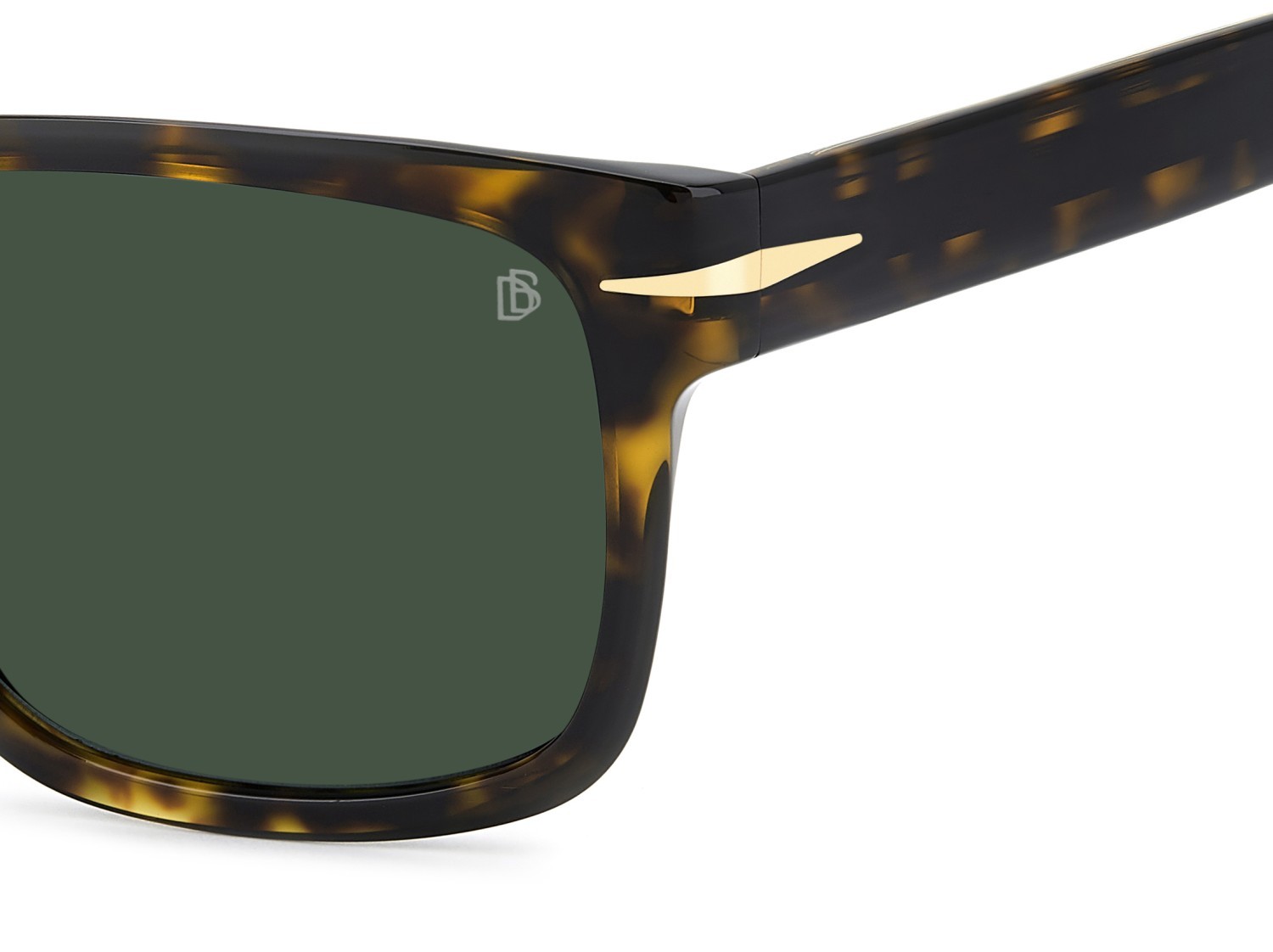 Sunglasses David Beckham Db 7150/S 208152 086 QT color havana shape rectangle lenses green