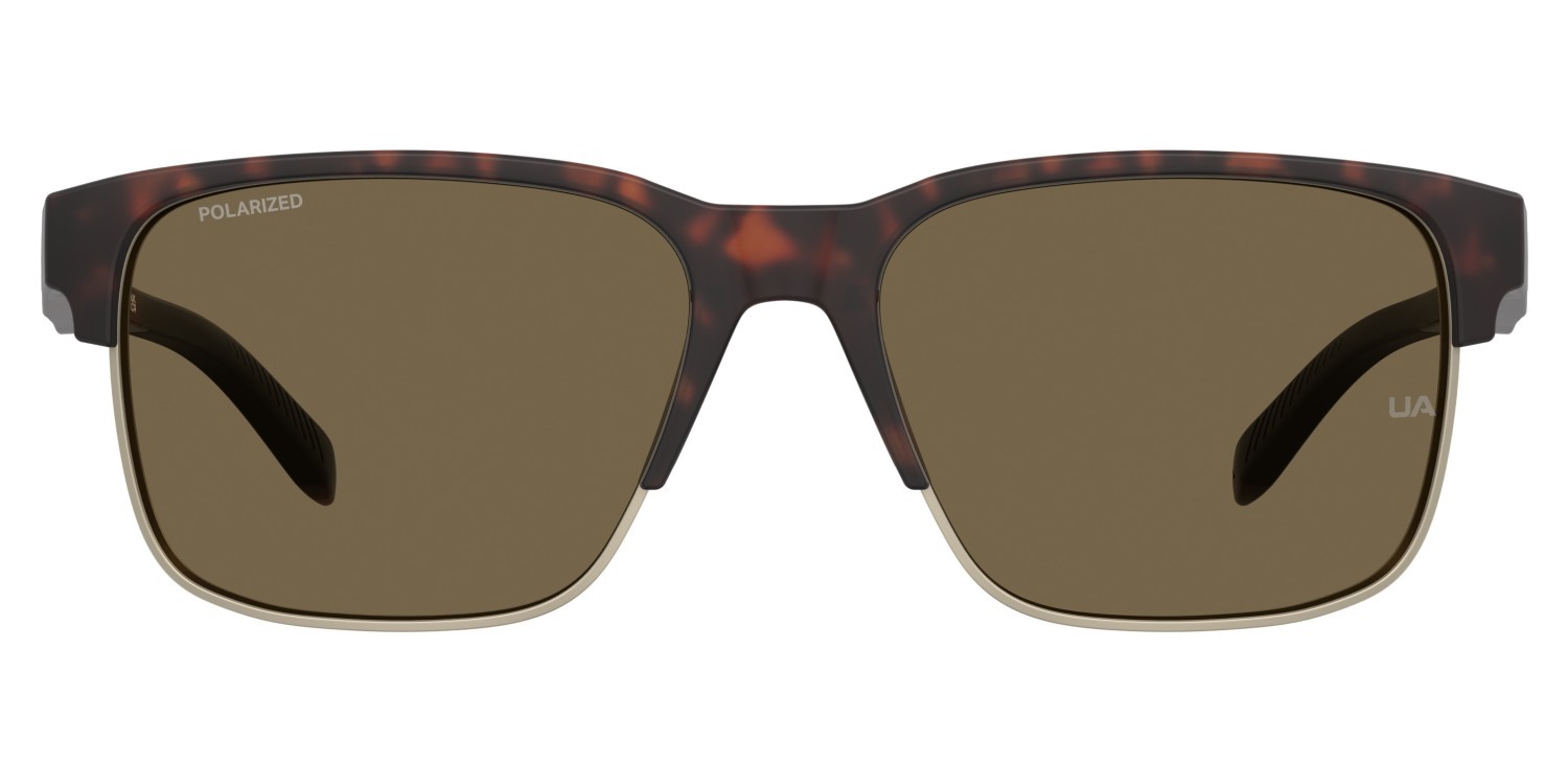 Occhiali da sole Under Armour Ua Assist Edge 208153 086 SP colore havana forma rettangolare lenti bronze polarized