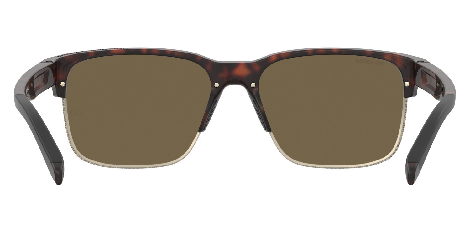 Occhiali da sole Under Armour Ua Assist Edge 208153 086 SP colore havana forma rettangolare lenti bronze polarized