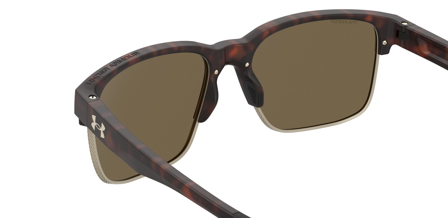 Occhiali da sole Under Armour Ua Assist Edge 208153 086 SP colore havana forma rettangolare lenti bronze polarized